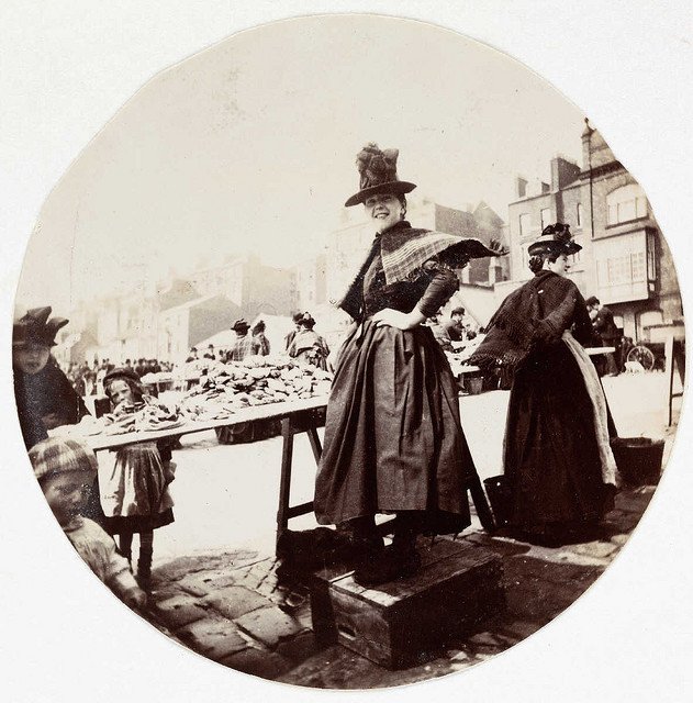 Woman-at-a-market-stall-about-1890